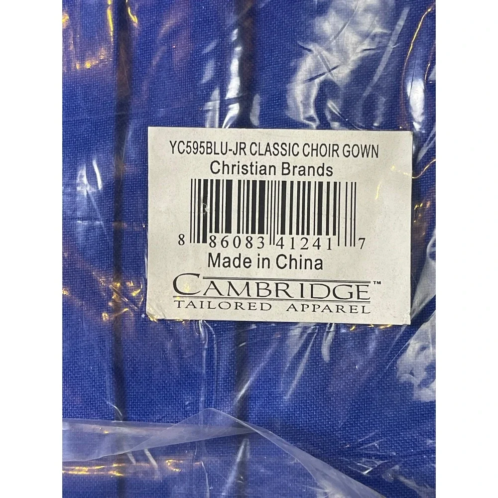 Cambridge Tailored Apparel Classic Junior Choir Gown Royal Blue YC595BLU-JR‎ New